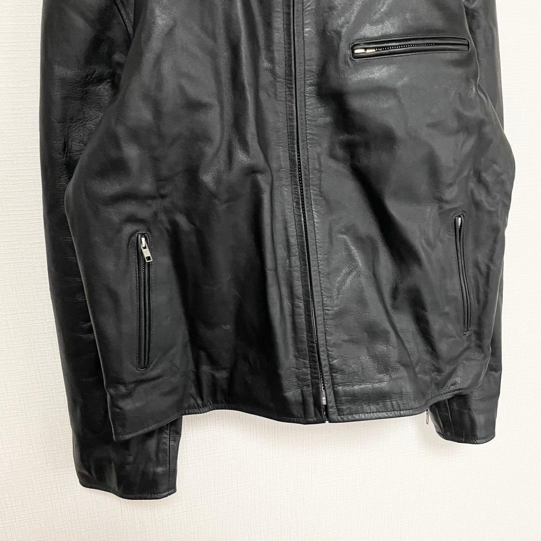 ホーンワークス 本革 シングルライダース ブラック アメカジ