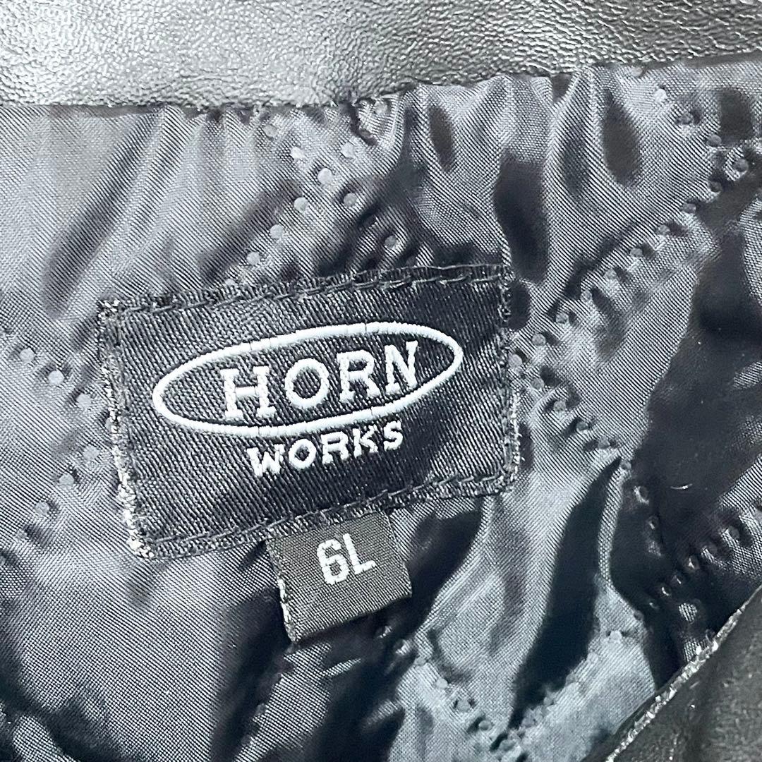 ホーンワークス 本革 シングルライダース ブラック アメカジ