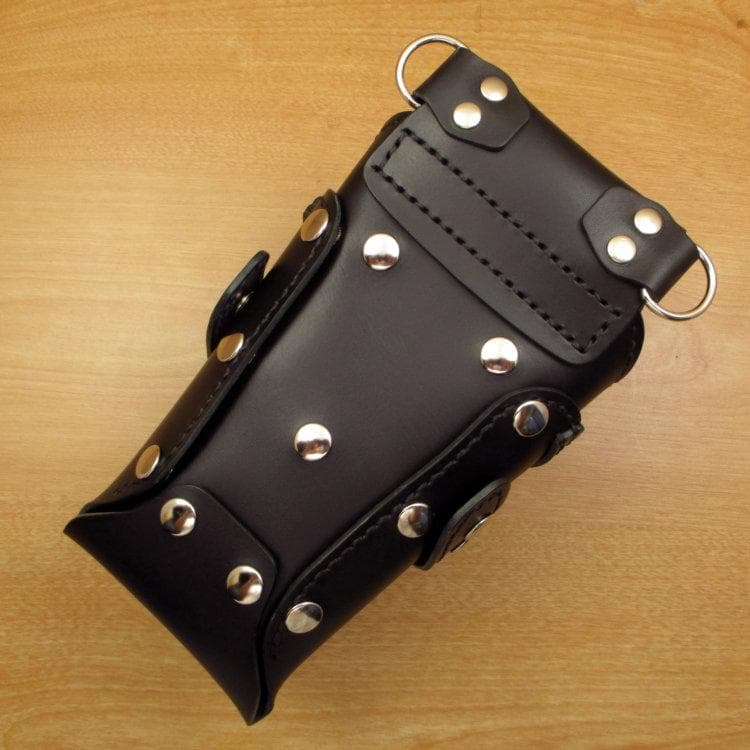 オールブラック　７丁差し　本革シザーケース　SCA-254/CKA