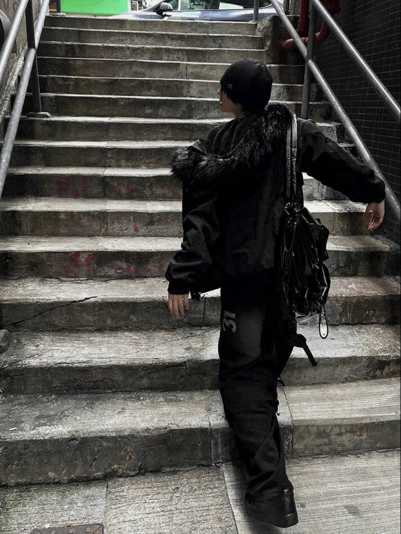 ジャケット・アウター COSYHARU Semi-Crop Fur SIL Winter Jumper