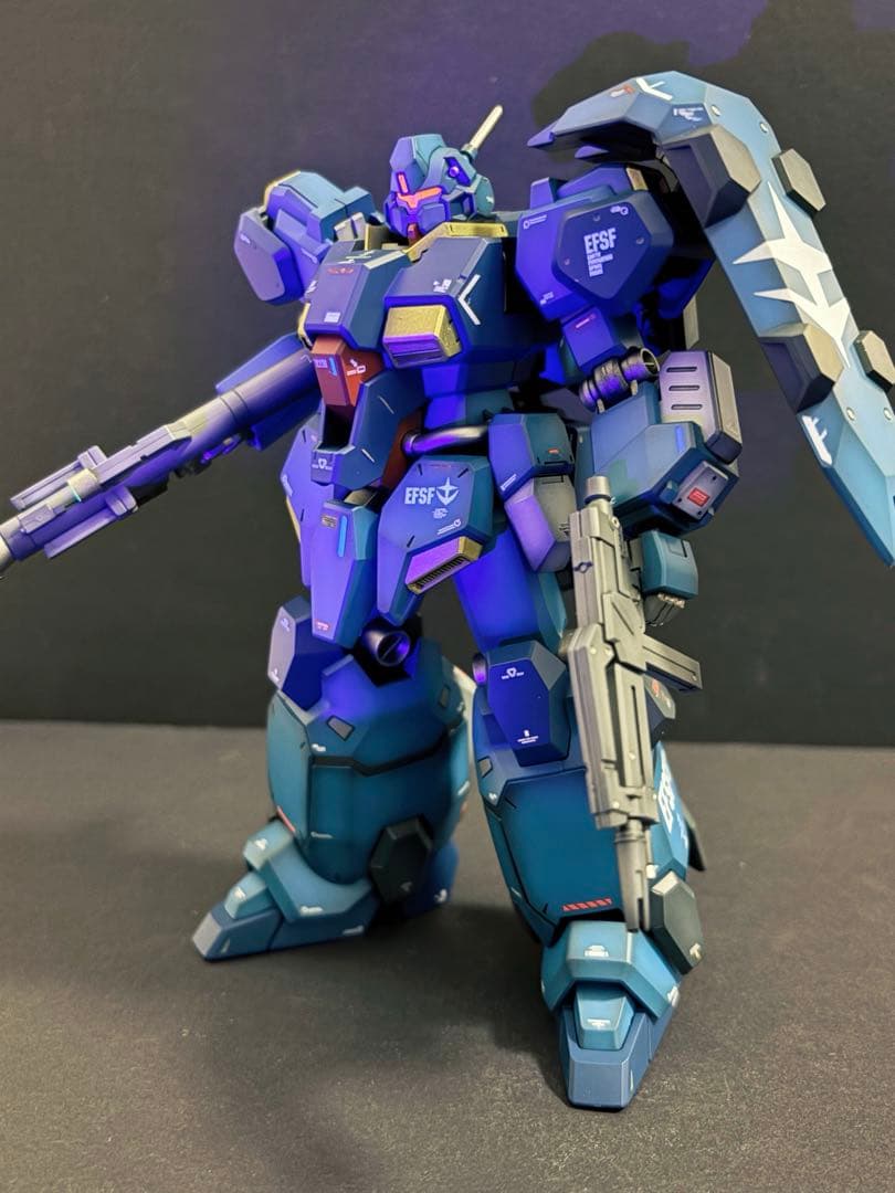 た*ま様 HG グスタフカール00型　全塗装完成品　台座付属