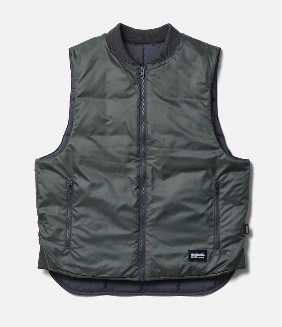 トップス NEIGHBORHOOD REVERSIBLE PADDED VEST XL