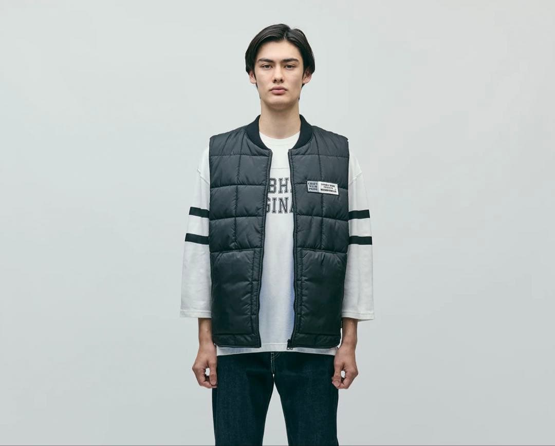 トップス NEIGHBORHOOD REVERSIBLE PADDED VEST XL