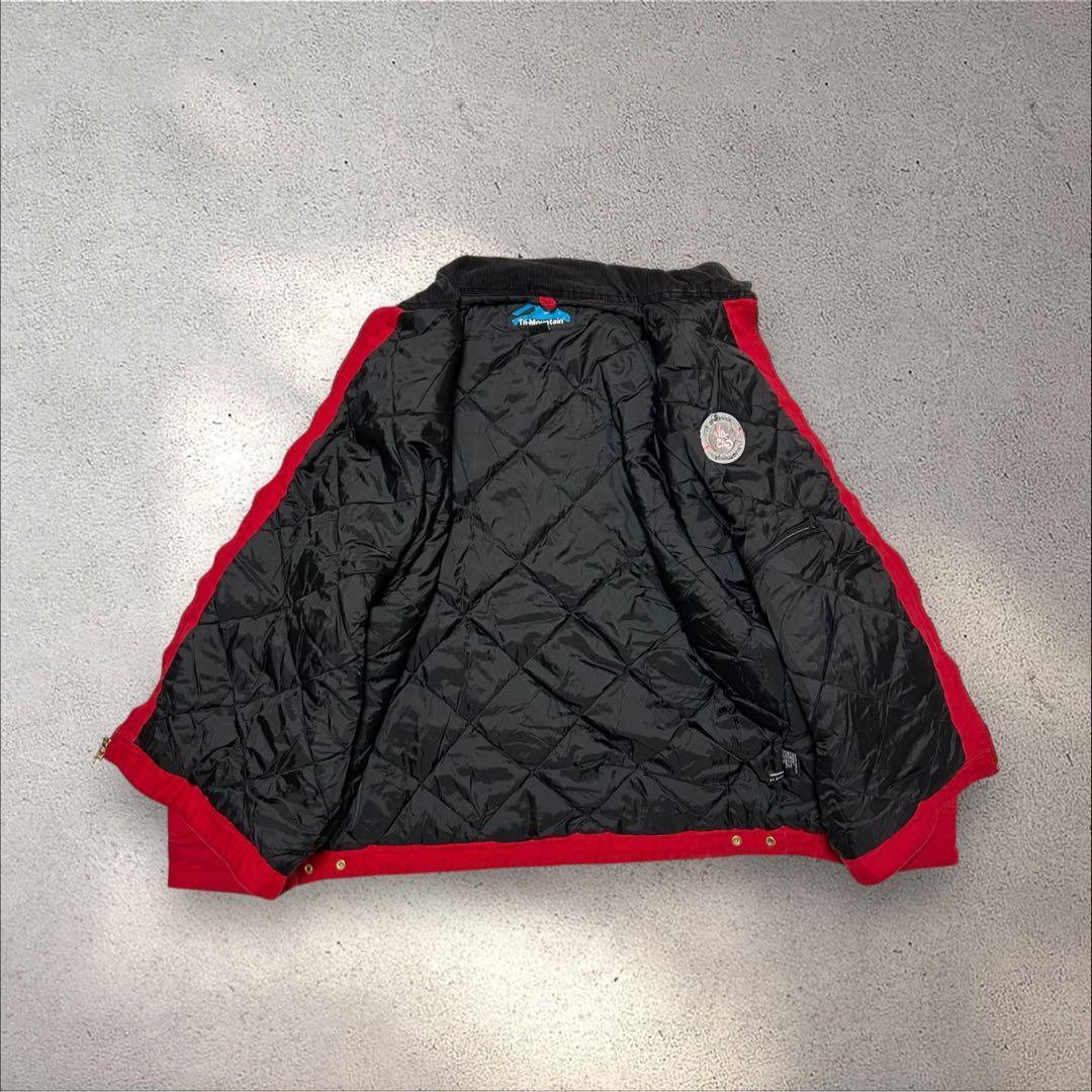 希少USA古着 00sデトロイトジャケットキルティングライナー襟コーデダック地