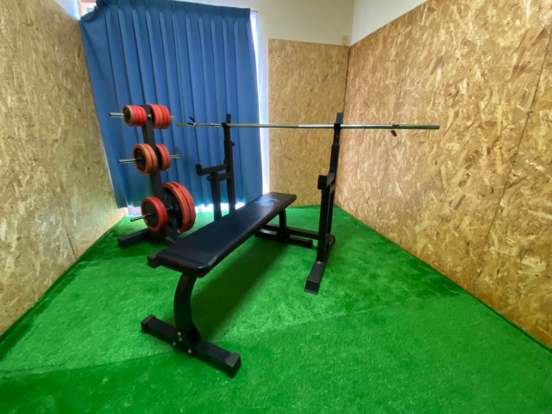 郵送不可　⚠️引越しの為格安で❗️早い者勝ち❗️ベンチプレス　ウェイト総重量90kg