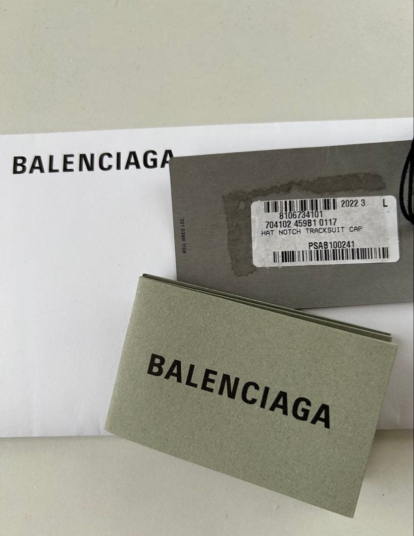 BALENCIAGA ノッチトラックスーツベースボールキャップ/ダークネイビー