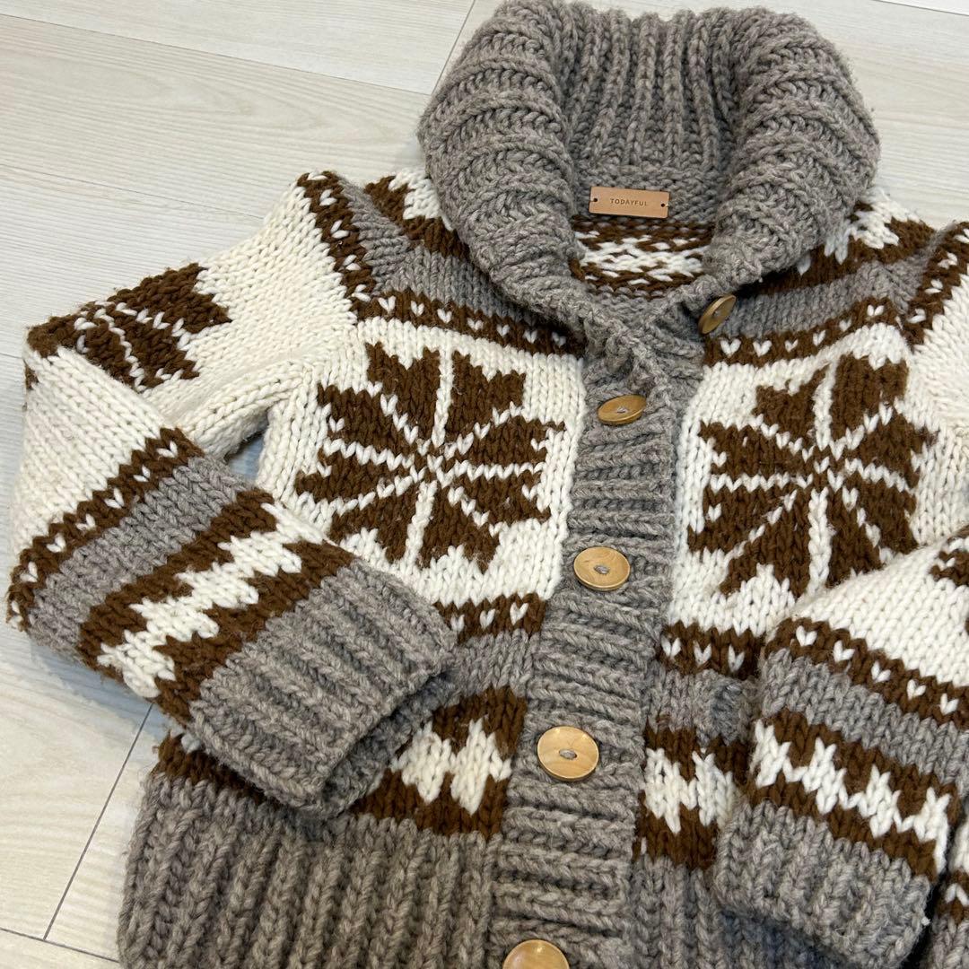 todayful カウチンニット　親子　お揃い