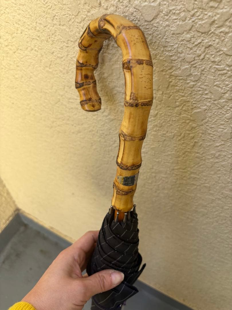 3連休お値下げ！！PaulSmith ピンストライプ長傘　カラー骨パープル