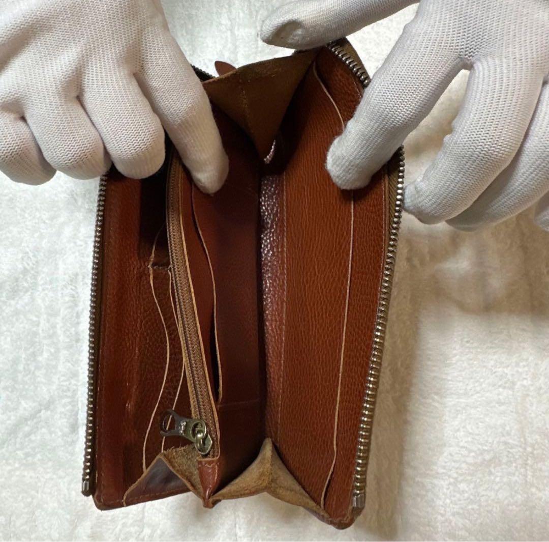 【良品】IL BISONTE（イルビゾンテ） 本革 L型ロングウォレット レザー
