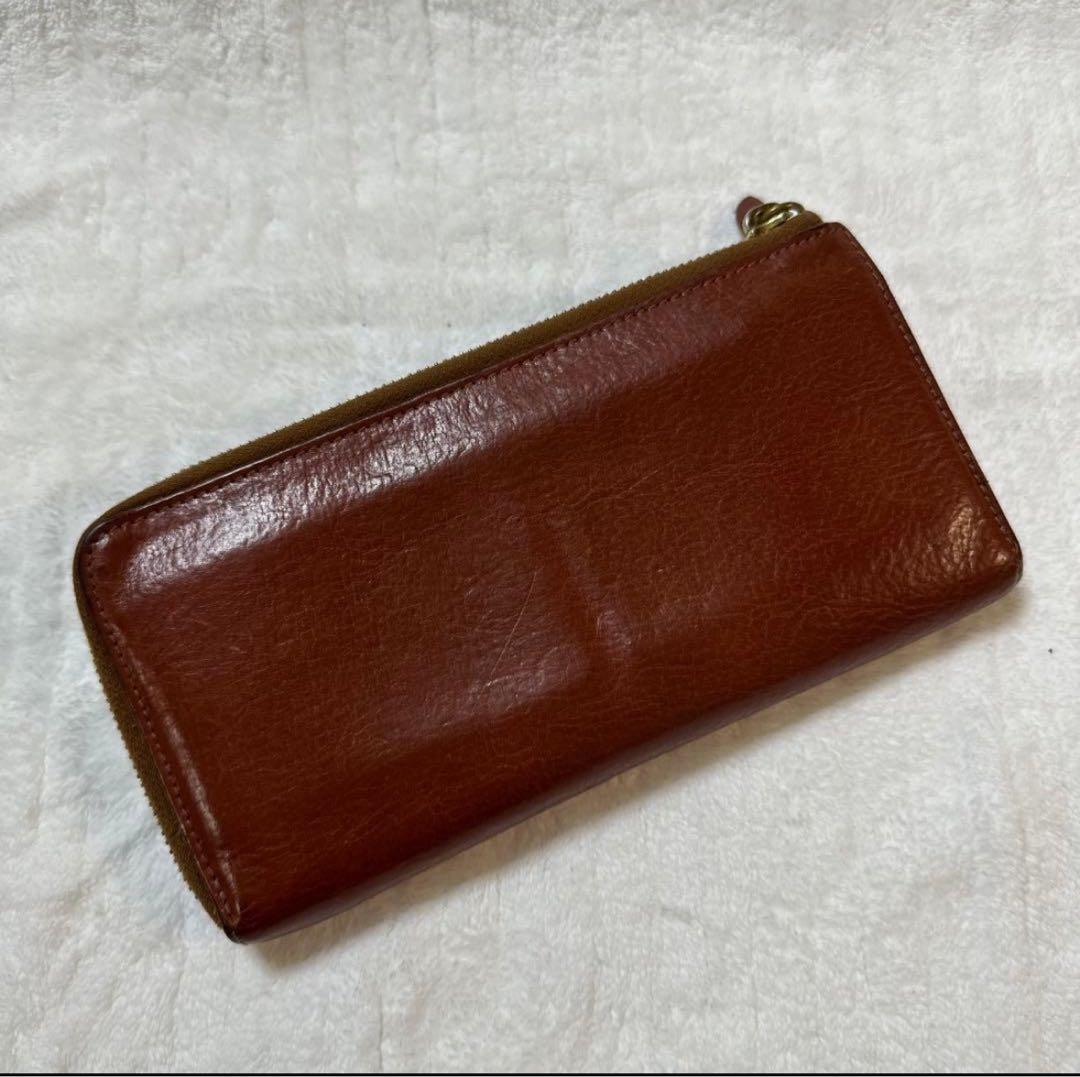 【良品】IL BISONTE（イルビゾンテ） 本革 L型ロングウォレット レザー