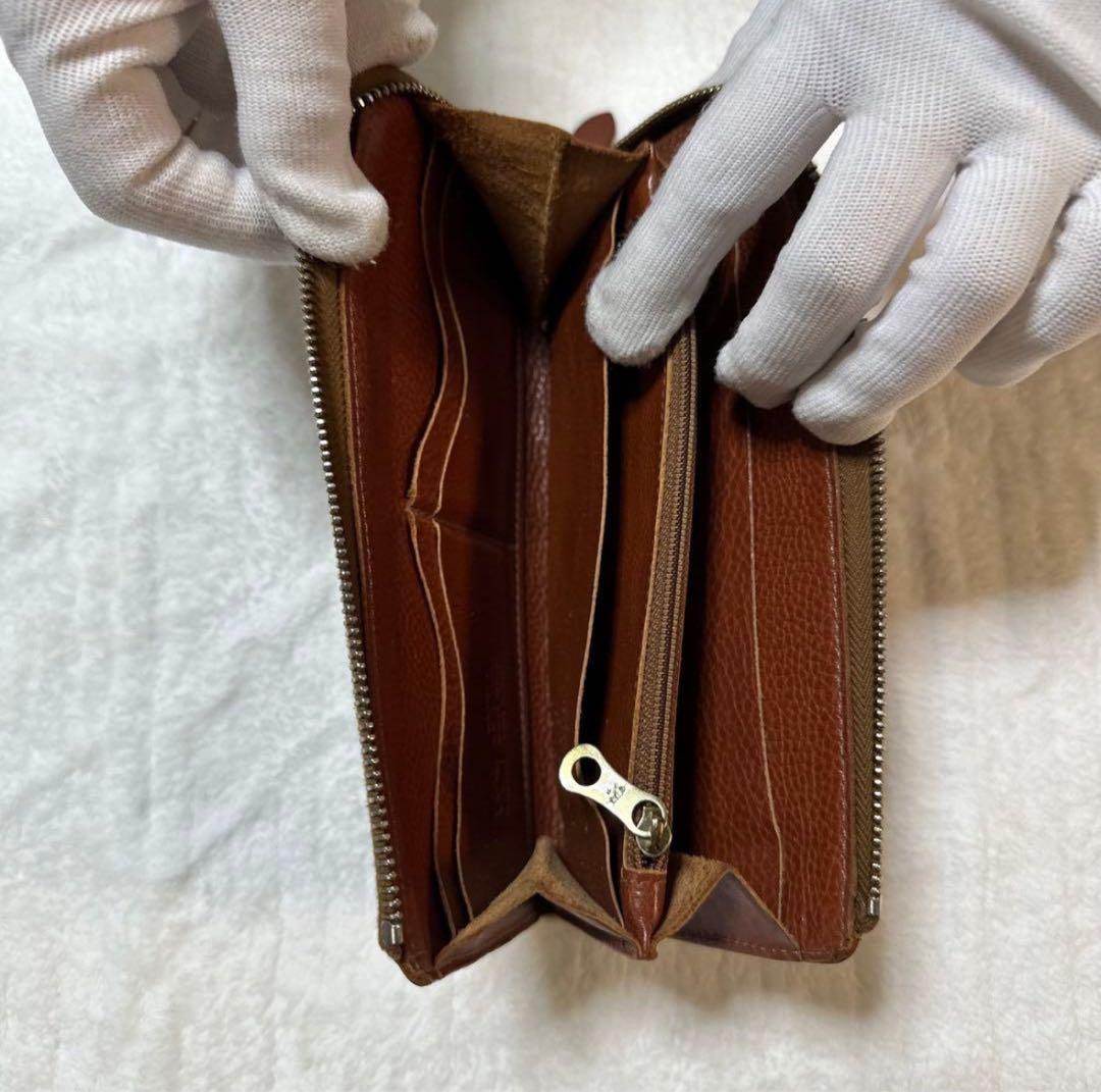 【良品】IL BISONTE（イルビゾンテ） 本革 L型ロングウォレット レザー