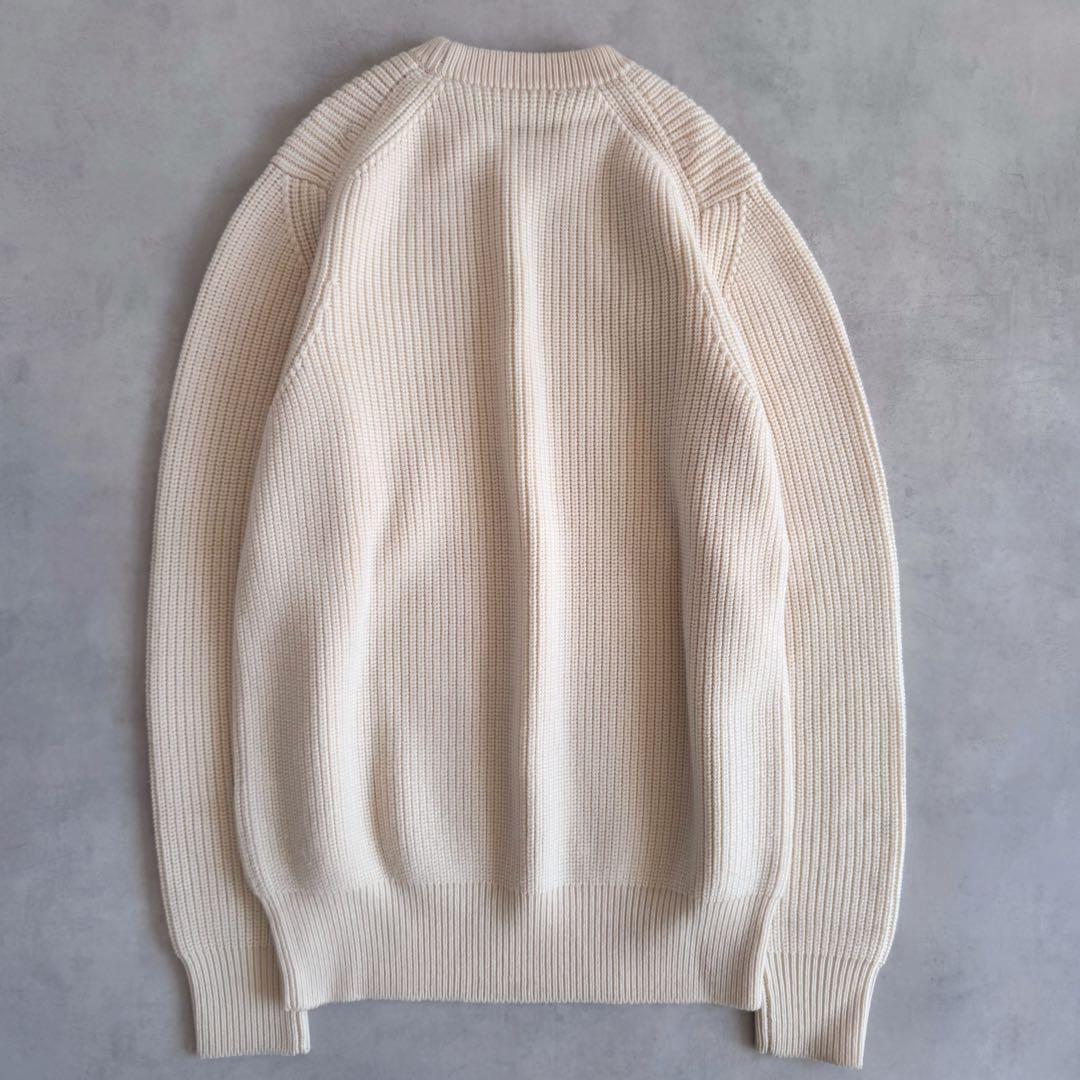 極美品▲SLOANE スローン クルーネックニット オフホワイト サイズ4 XL