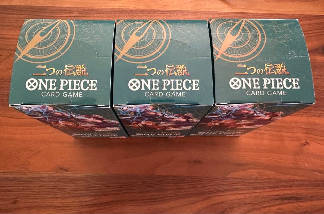 ワンピースカードゲーム　二つの伝説　新品未開封テープ付き 3BOX
