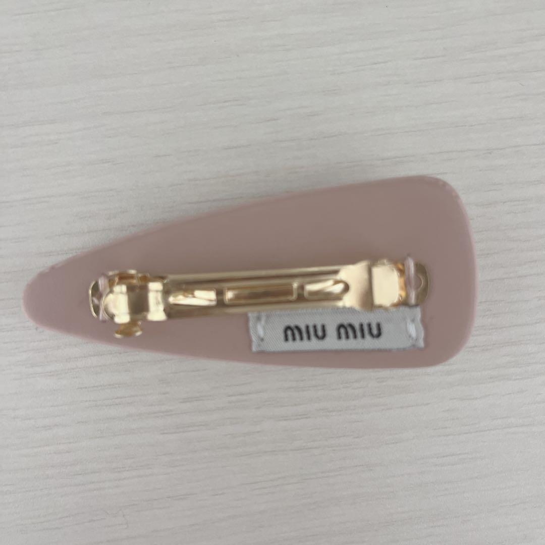 MIU MIU ピンク ヘアピン ヘアクリップ 正規品