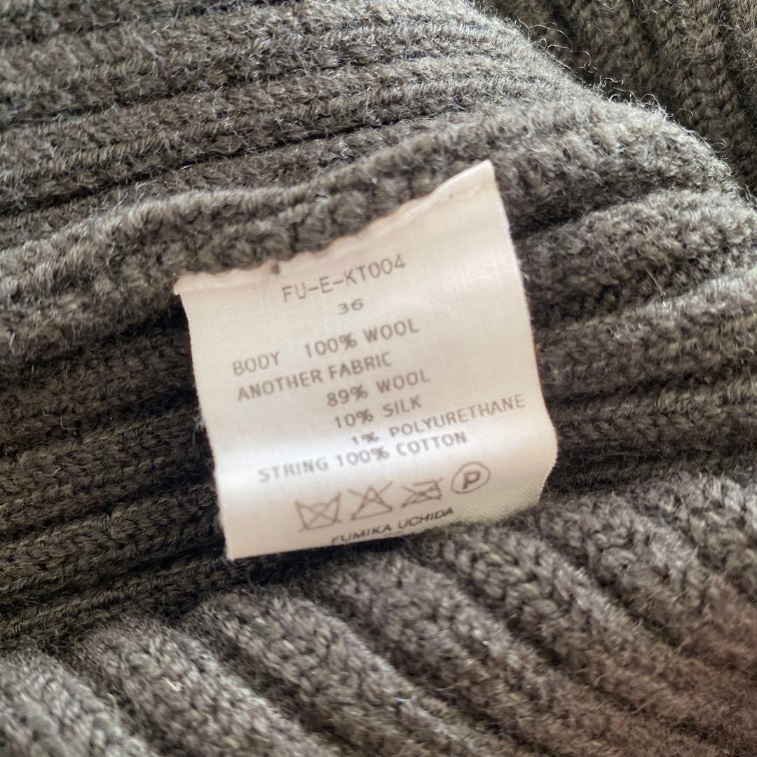 fumika_uchida フミカウチダ ボンバークロップドニット 36