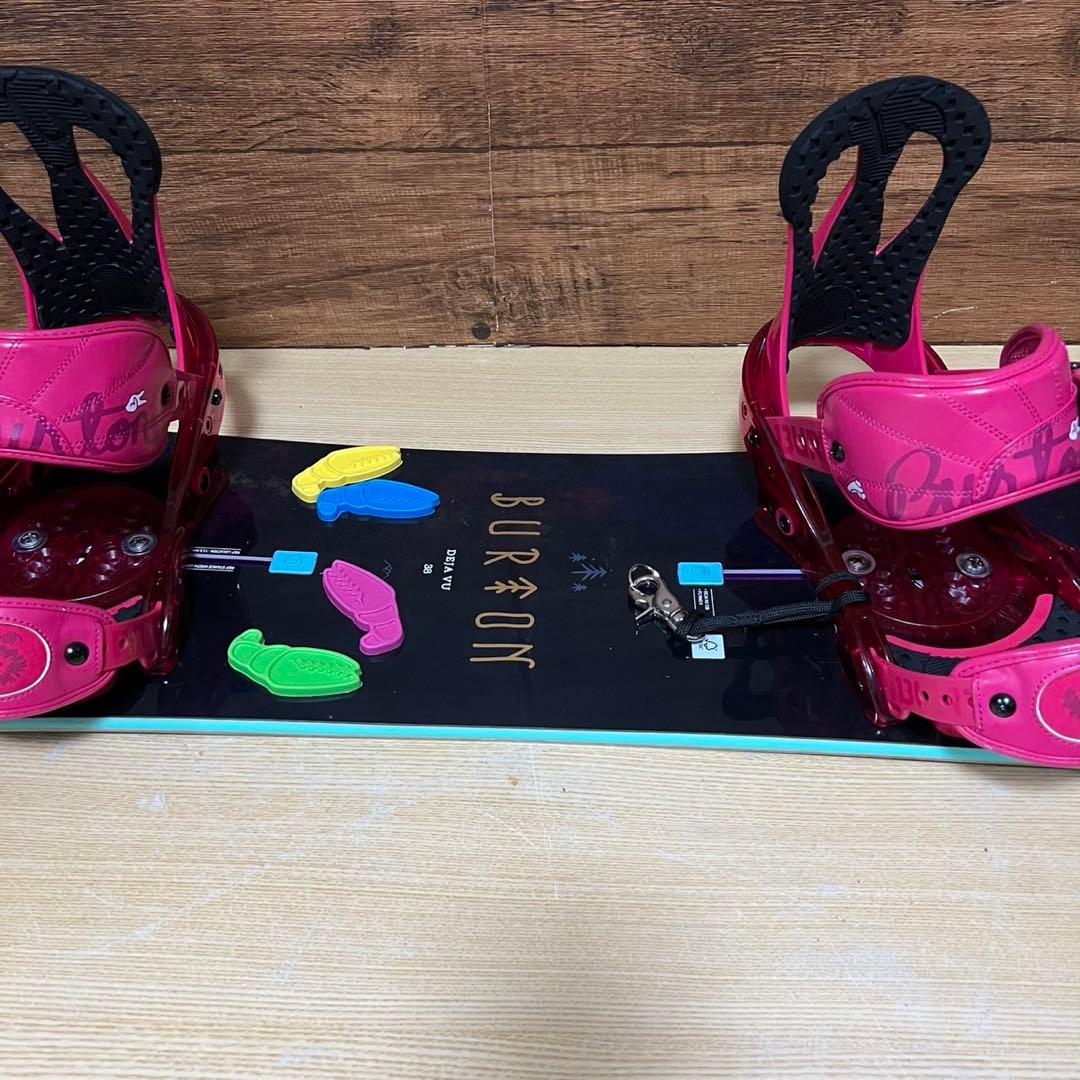 美品　BURTON フライングＶ　レディース　スノーボード5点セット　ブーツ無し