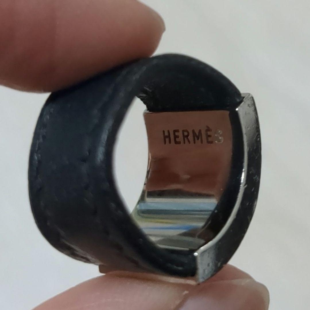 エルメス HERMES リング・指輪 コリエドシアン レザー/メタル