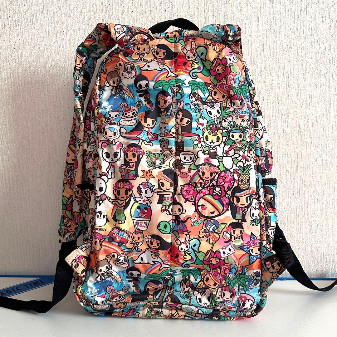 ハワイ限定品✨レスポートサック トキドキ リュックサック 大容量 チャーム付き