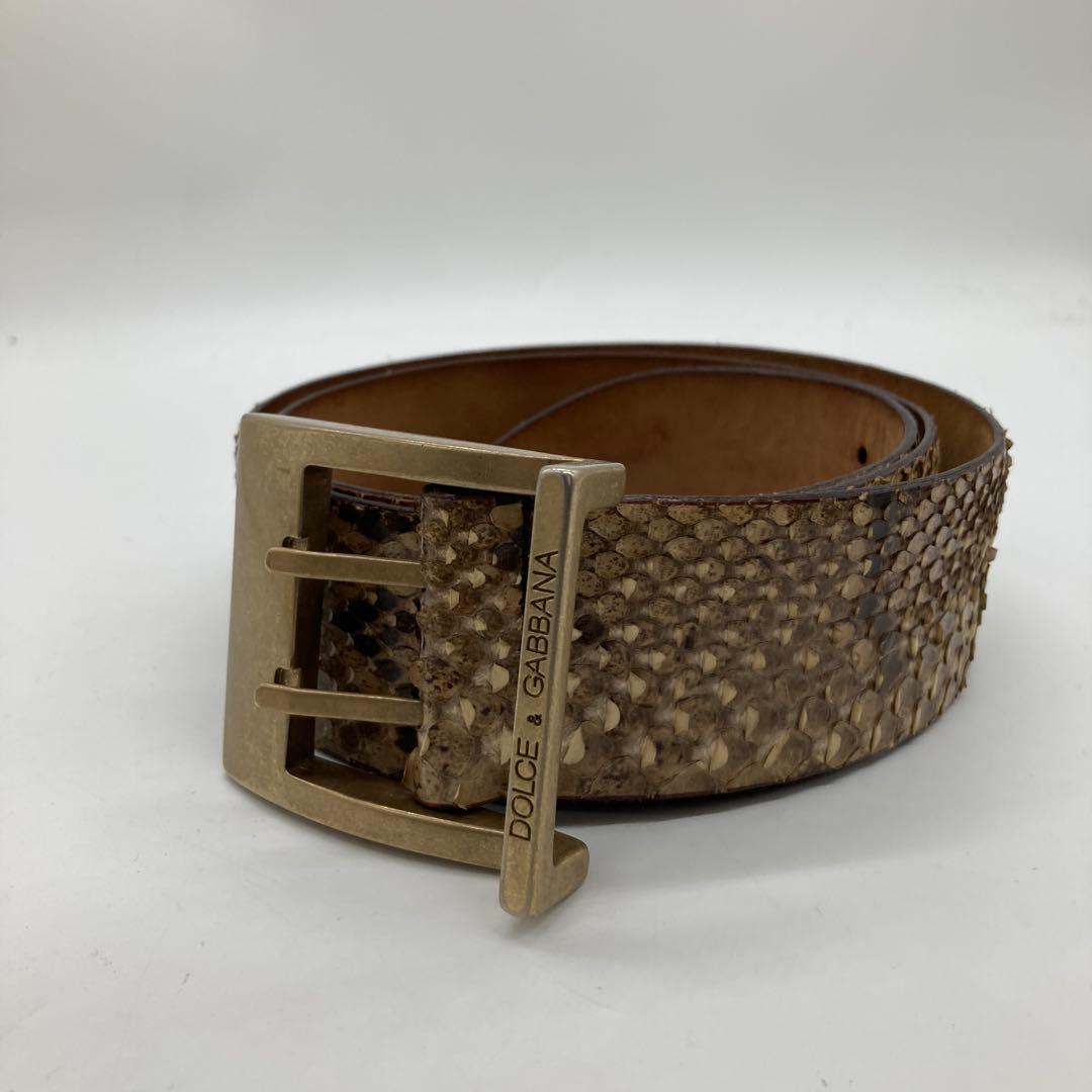ドルチェ&ガッバーナ ドルガバ ベルト パイソン ヘビ