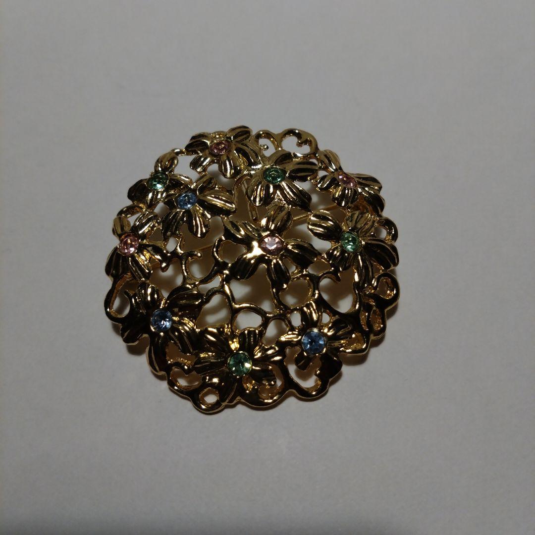 YVES SAINT LAURENT　イヴサンローラン　ヴィンテージ　ブローチ