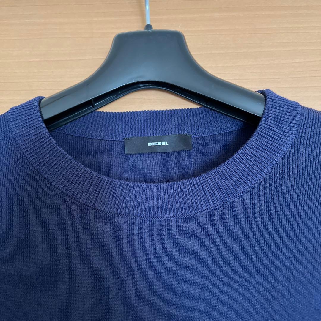 ディーゼル DIESEL ニットデニム切り替えジップディテール S