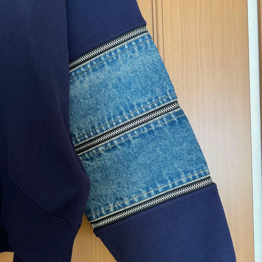 ディーゼル DIESEL ニットデニム切り替えジップディテール S