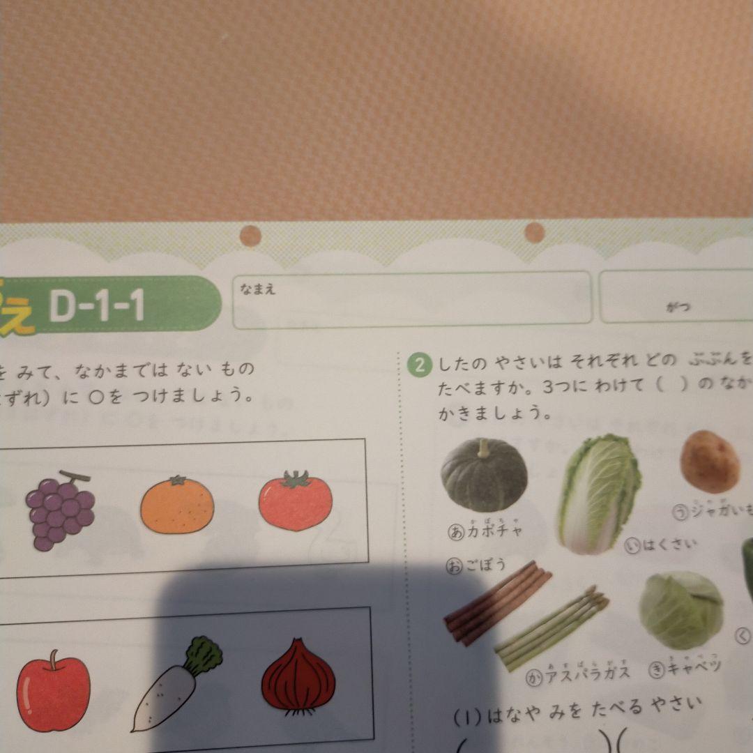 プリント・もじ・かず 知育玩具 七田式 D