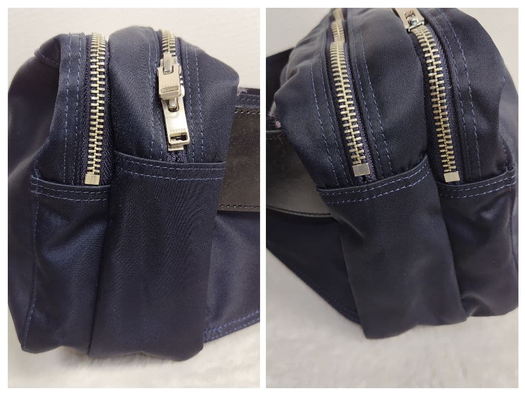 ✨激レア美品✨PORTER リフト　ウエストバッグ　ボディーバック2層式ネイビー