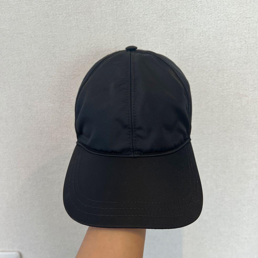 【美品】PRADA Re-Nylon ロゴキャップ
