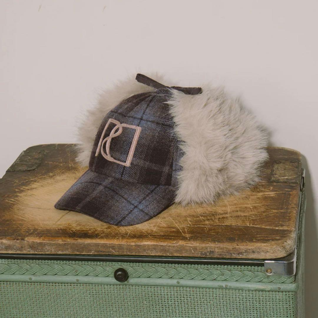 Darich ロゴフライトキャップ　帽子　ブルーブラウン　ダーリッチ