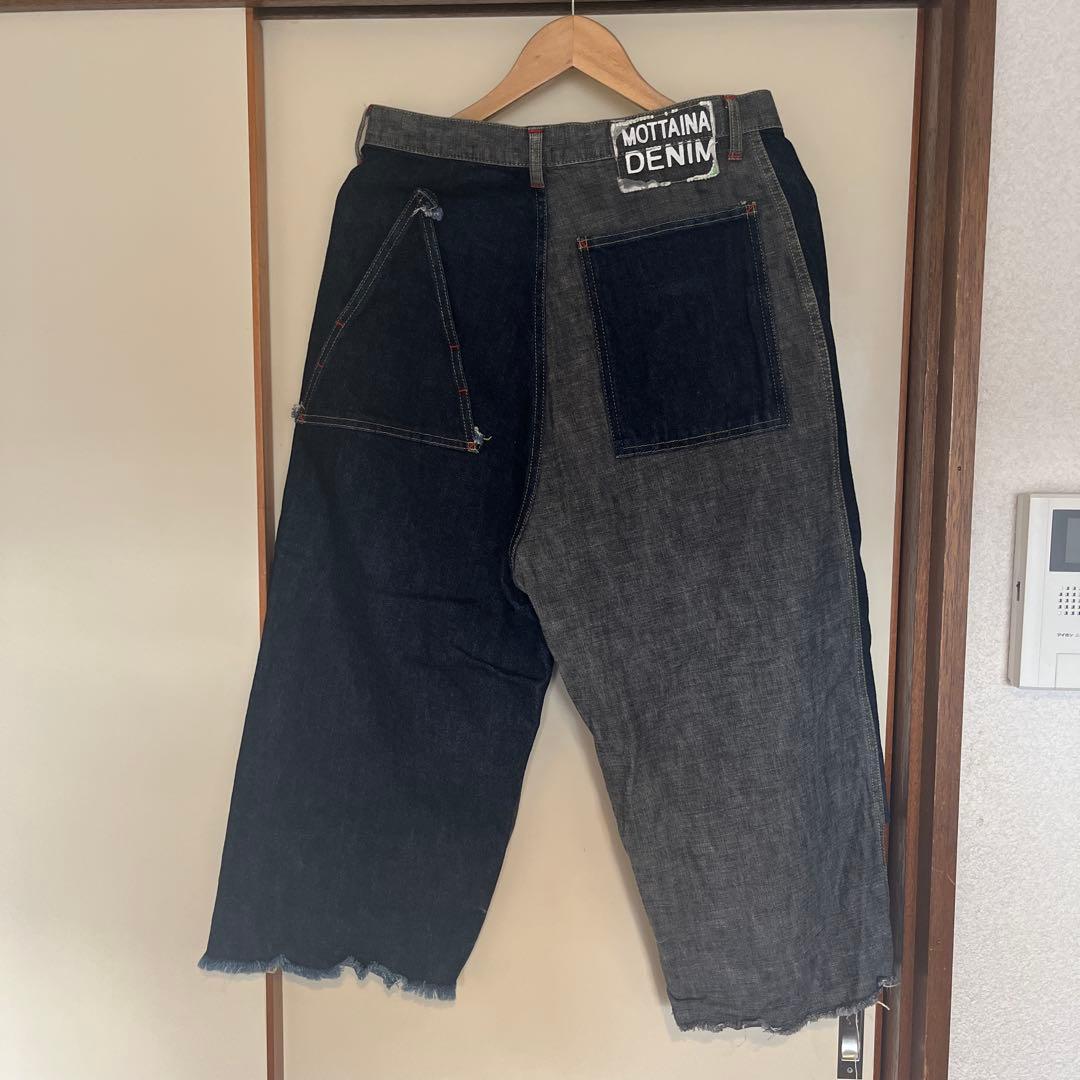 KAPITAL MOTTANAI DENIM パッチワークワイドパンツ