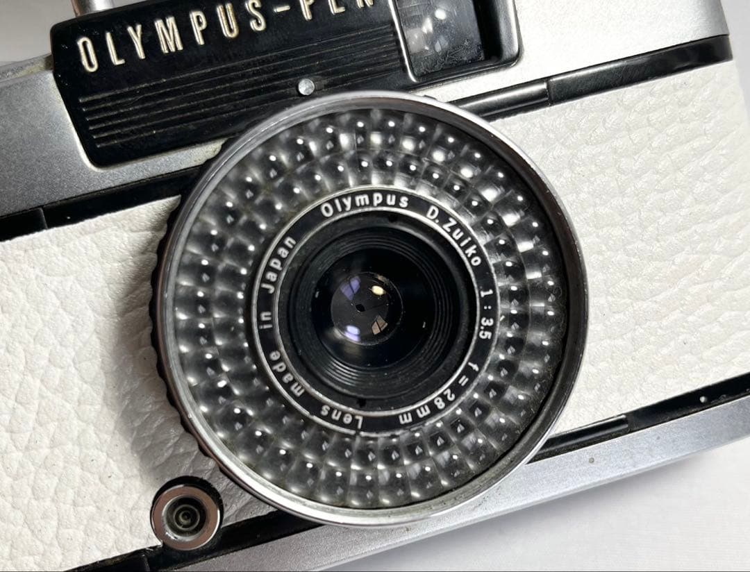 完動品★OLYMPUS PEN EE-3 ホワイト フィルムカメラ 動作確認済み