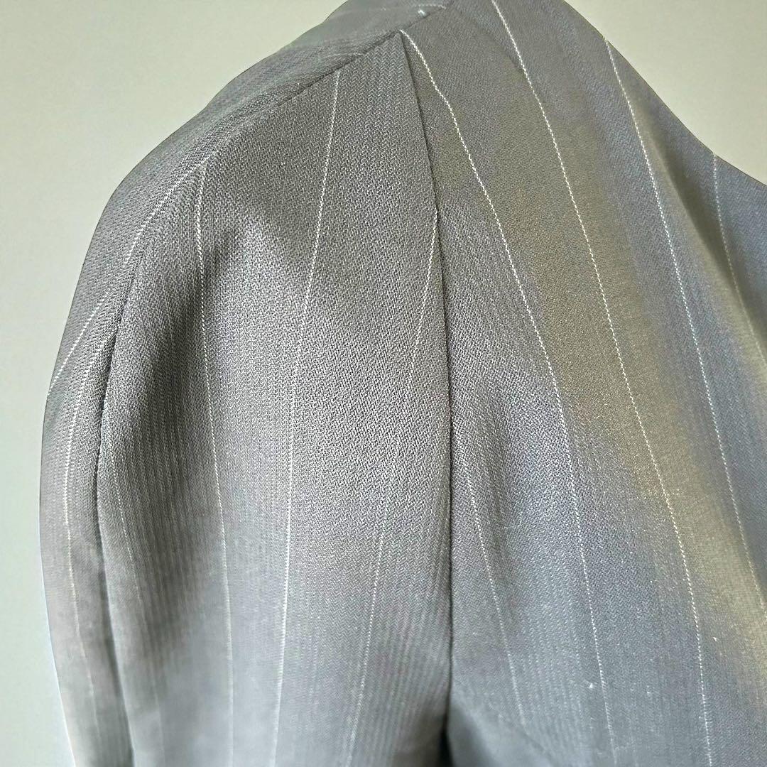 GIORGIO ARMANI ワンピース　バージンウール　ピンストライプ　黒