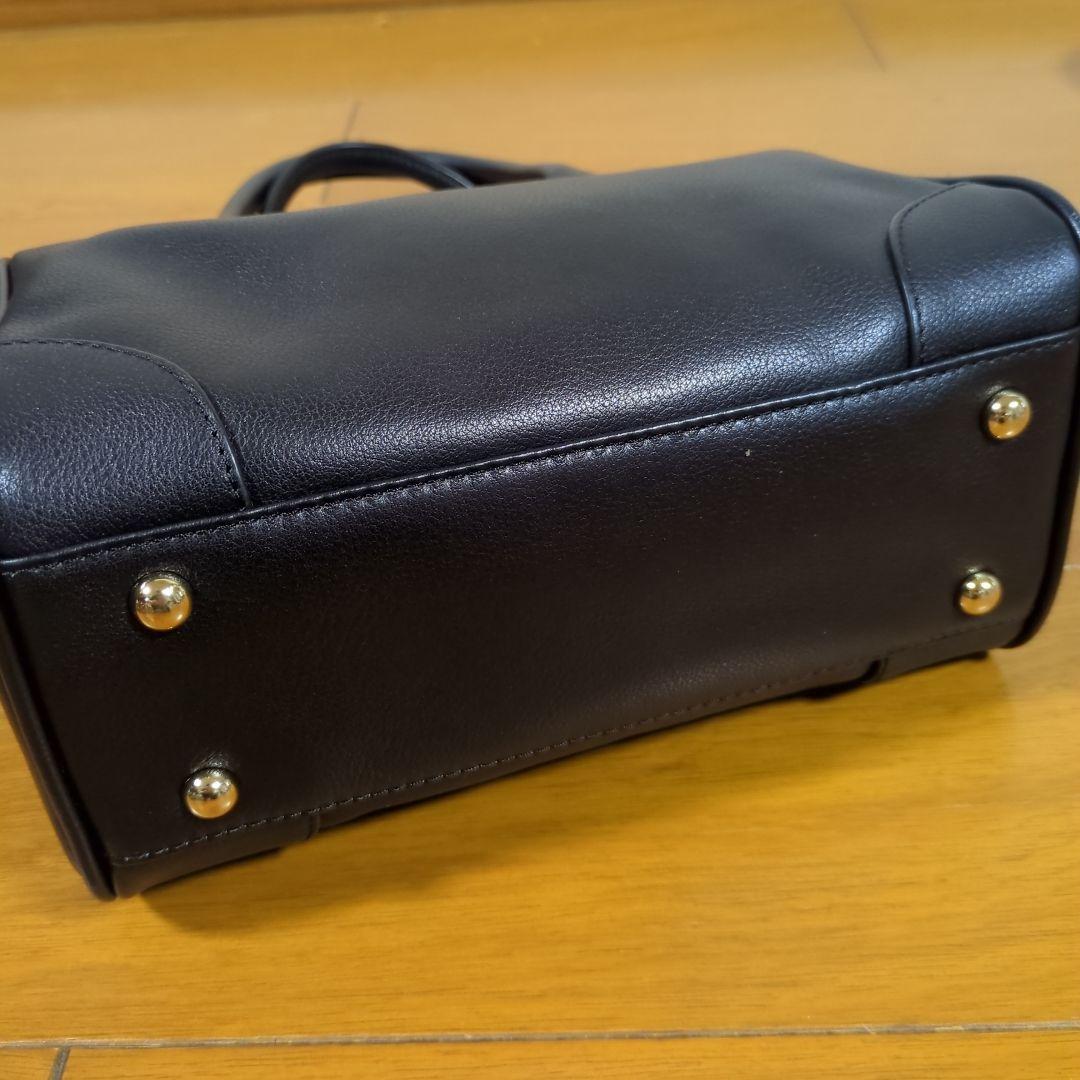 未使用☆パピヨネの牛革ミニボストンバッグ