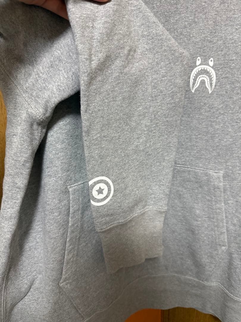 A Bathing Ape グレー パーカー Mサイズ