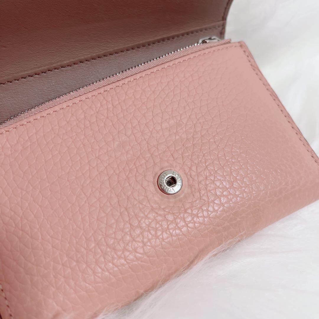 ‼️週末セール‼️ルイヴィトン カプシーヌコンパクト 三つ折財布 レディース ピンク