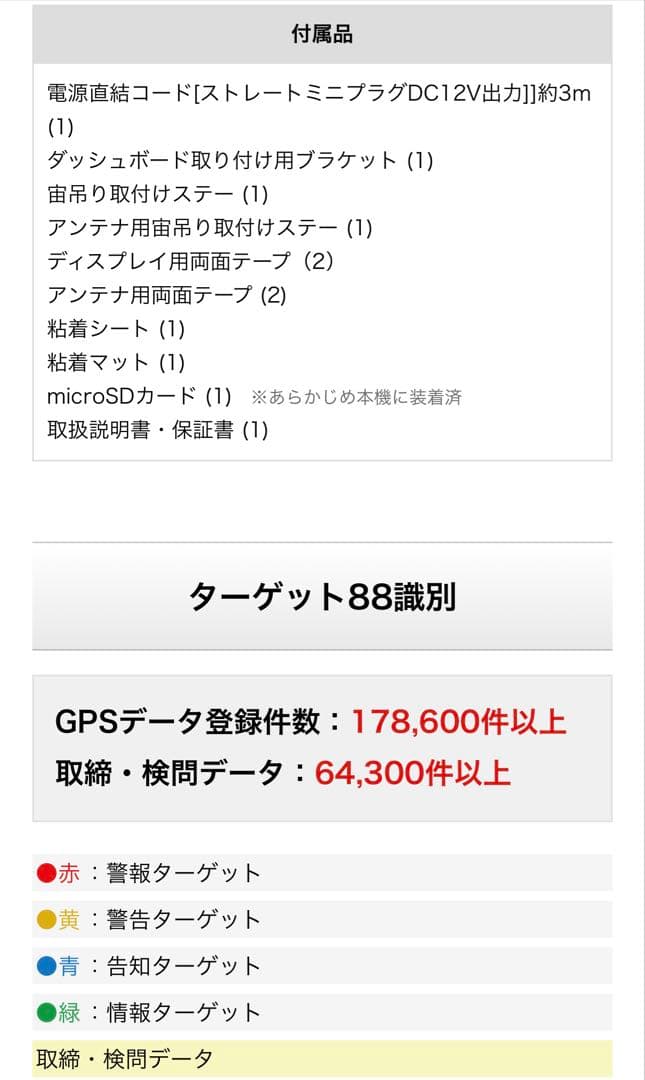 SUPER CAT ZK3100 レーダー探知機本体　新品