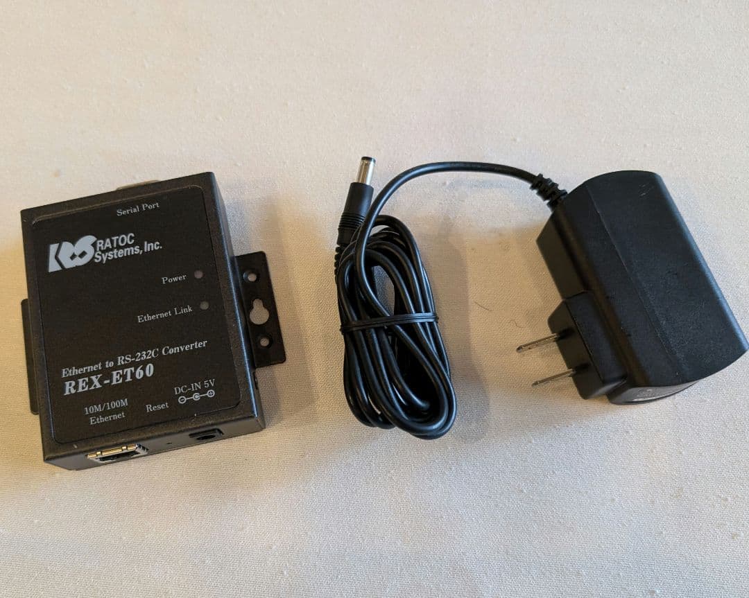 Ethernet to RS-232C コンバーター REX-ET60
