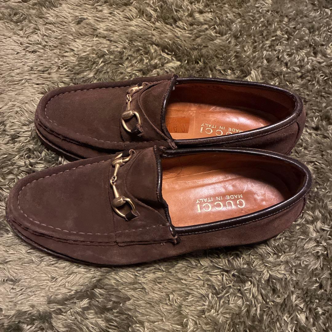本日限定✨GUCCI グッチ ホースビット スウェード ローファー 23.5