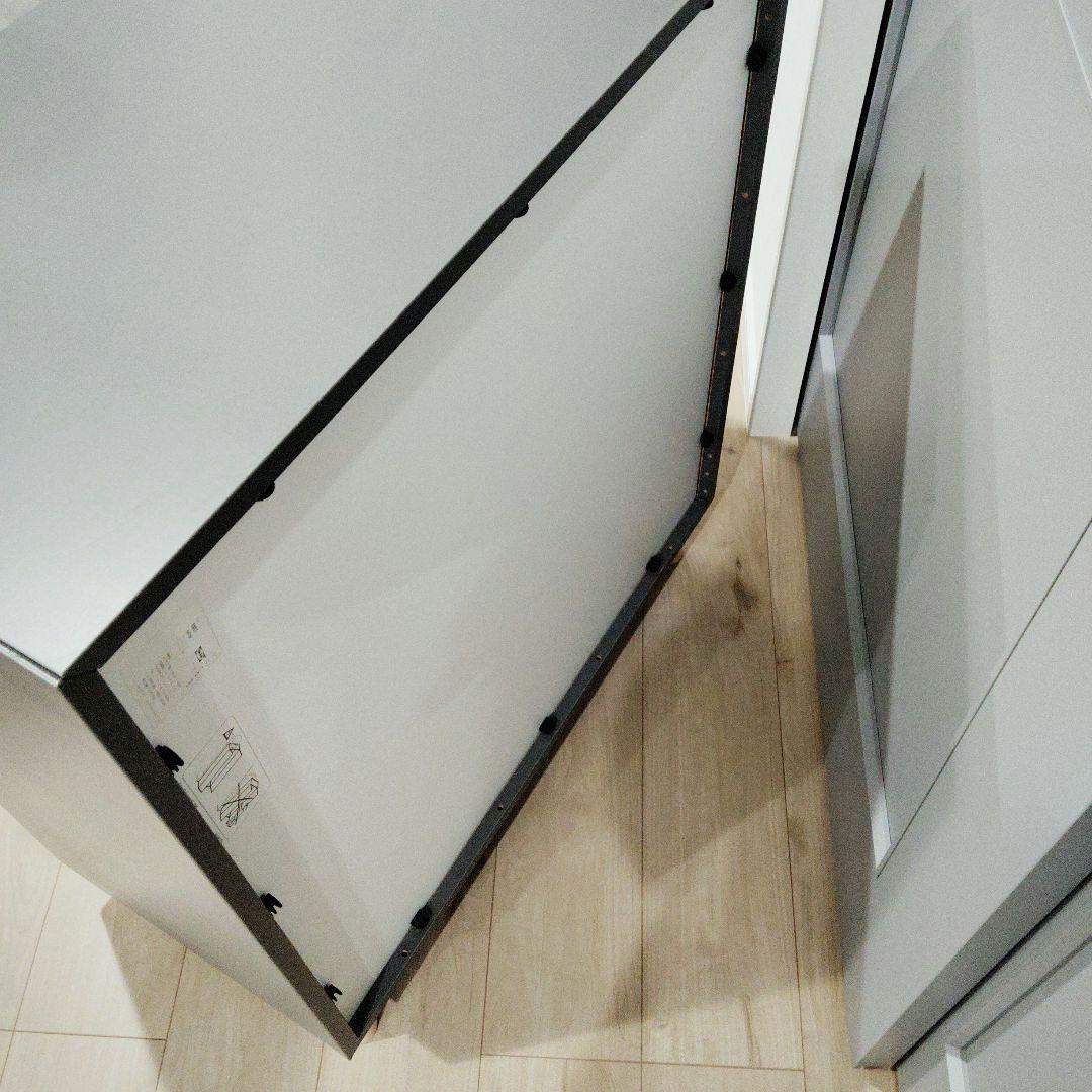 IKEA　エーケト　キャビネット脚付き　グレー　完成品　専門業者組立て品