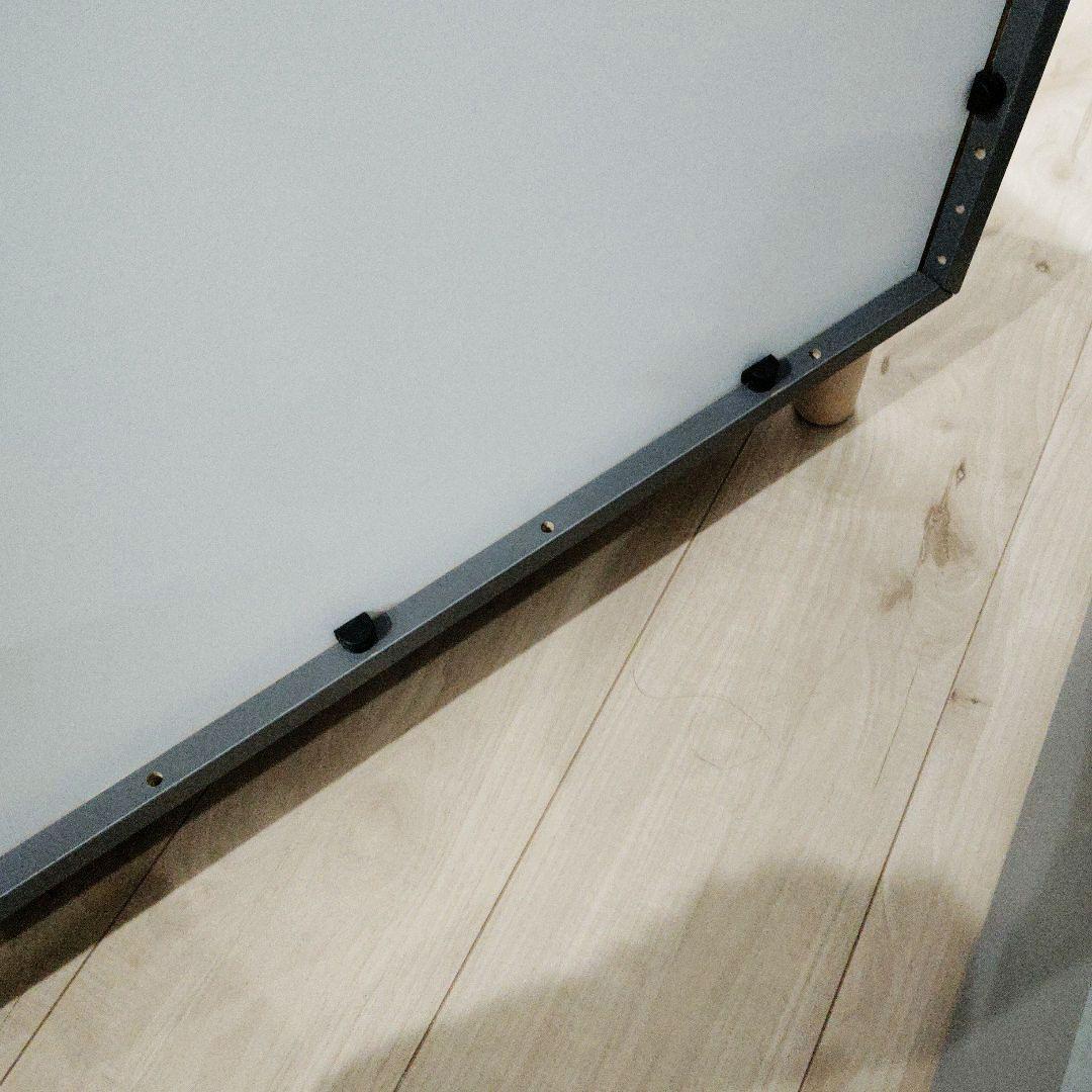 IKEA　エーケト　キャビネット脚付き　グレー　完成品　専門業者組立て品