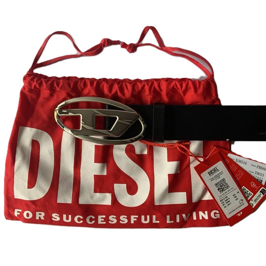 新品　訳あり　DIESEL　ベルト　B-1DR　X08516　80　ユニセックス