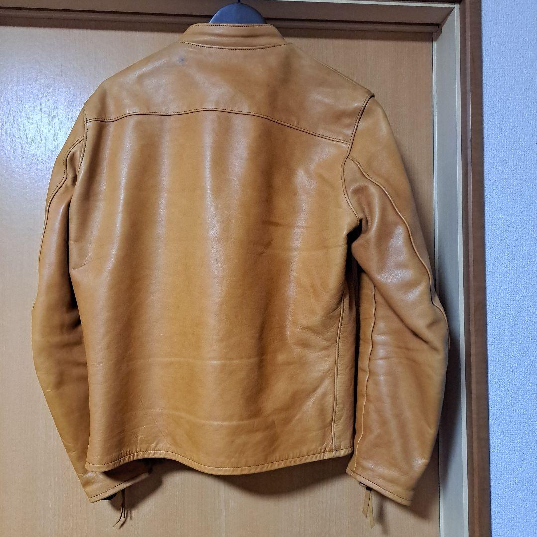 ヒ*シ様 Buco J100 キャメル シングルライダースジャケット 42