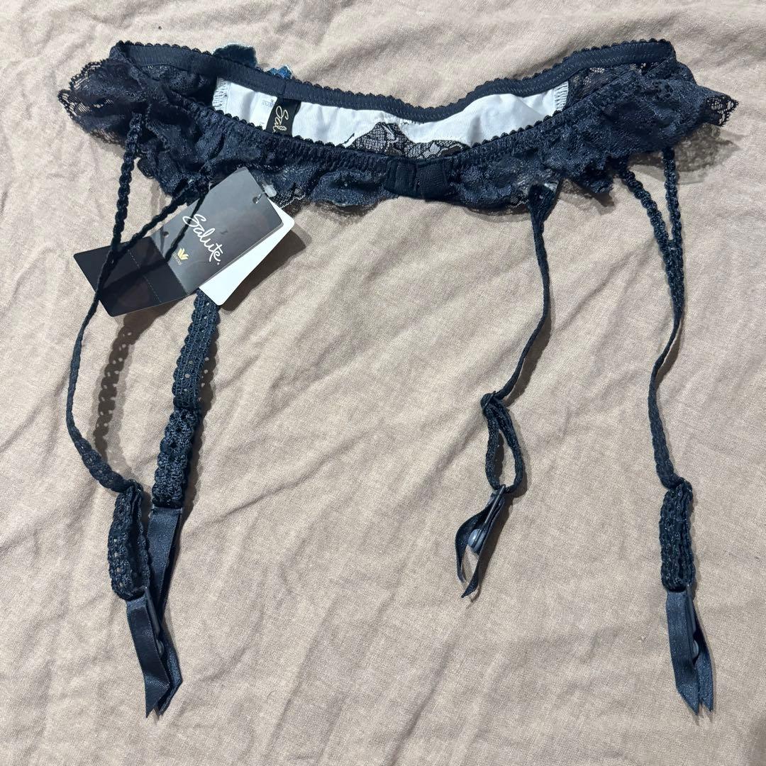 salute サルート ブラジャー ソング ガーターベルト 3点セット ワコール