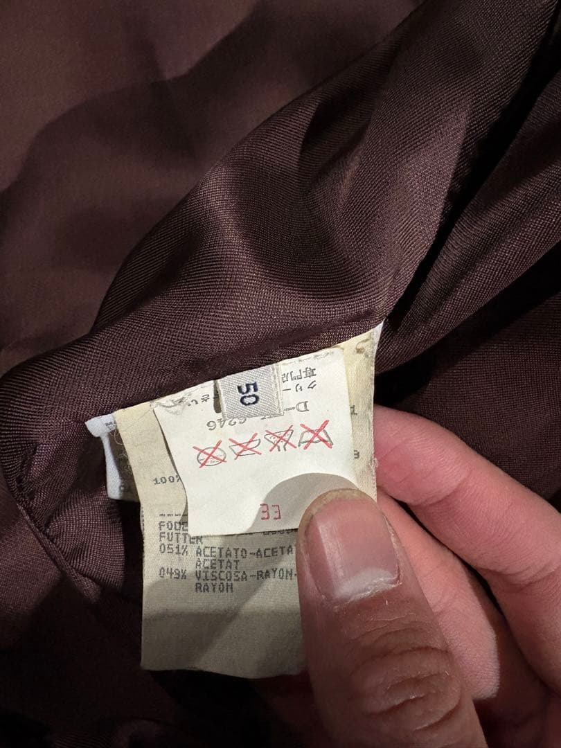 ジャケット・アウター GIORGIO ARMANI leather jacket brown