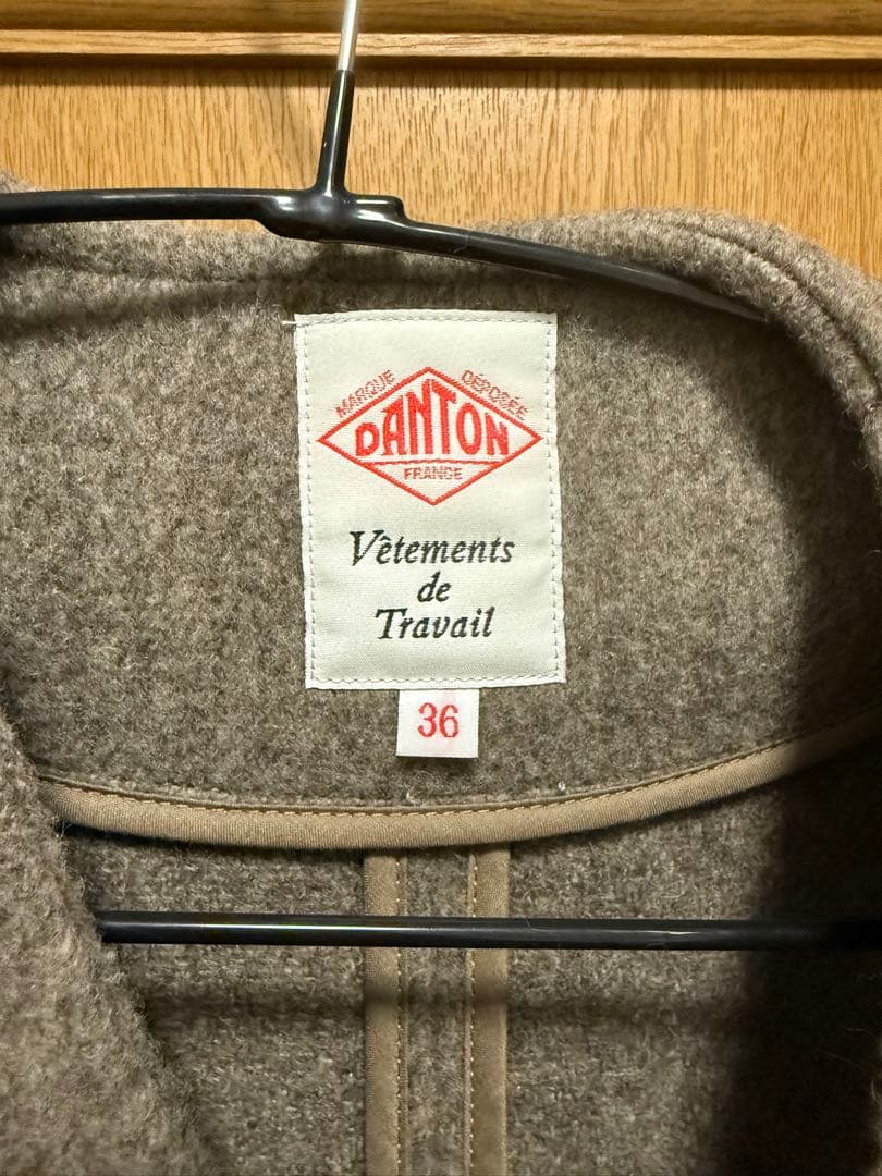 DANTON ウールノーカラージャケット