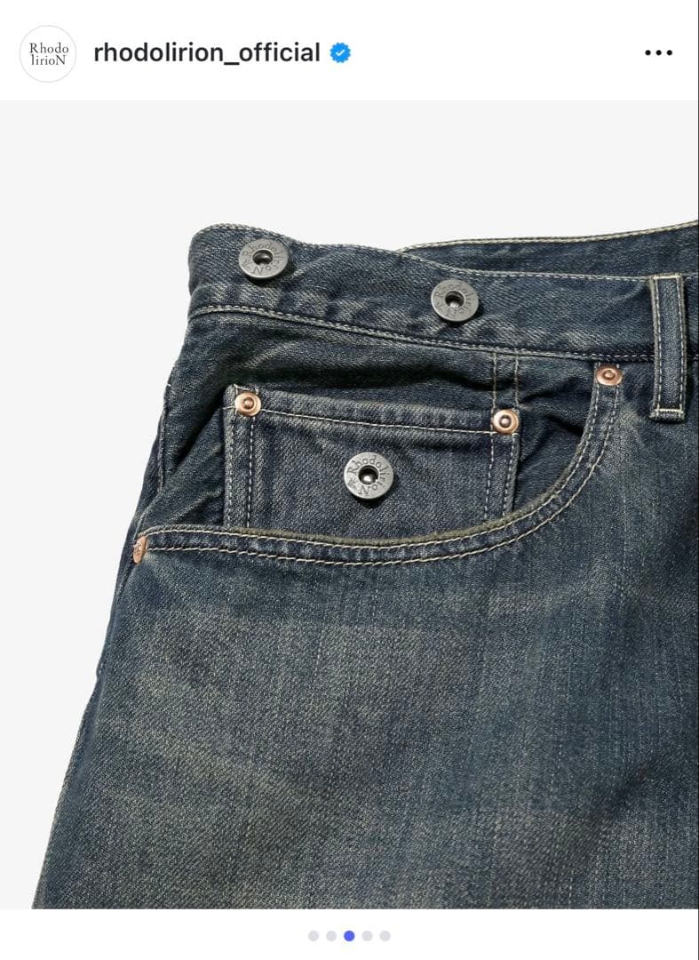 ロドリリオン　デニム　5Pockets Huge Shorts