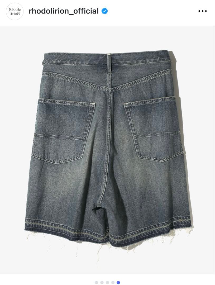 ロドリリオン　デニム　5Pockets Huge Shorts