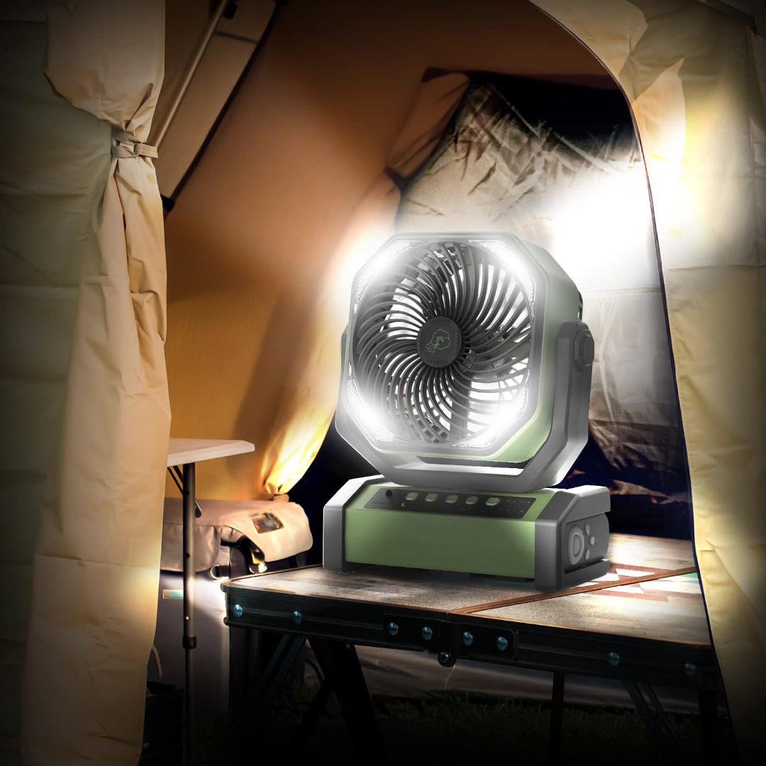 車中泊用扇風機 サーキュレーター コンパクト強力送風