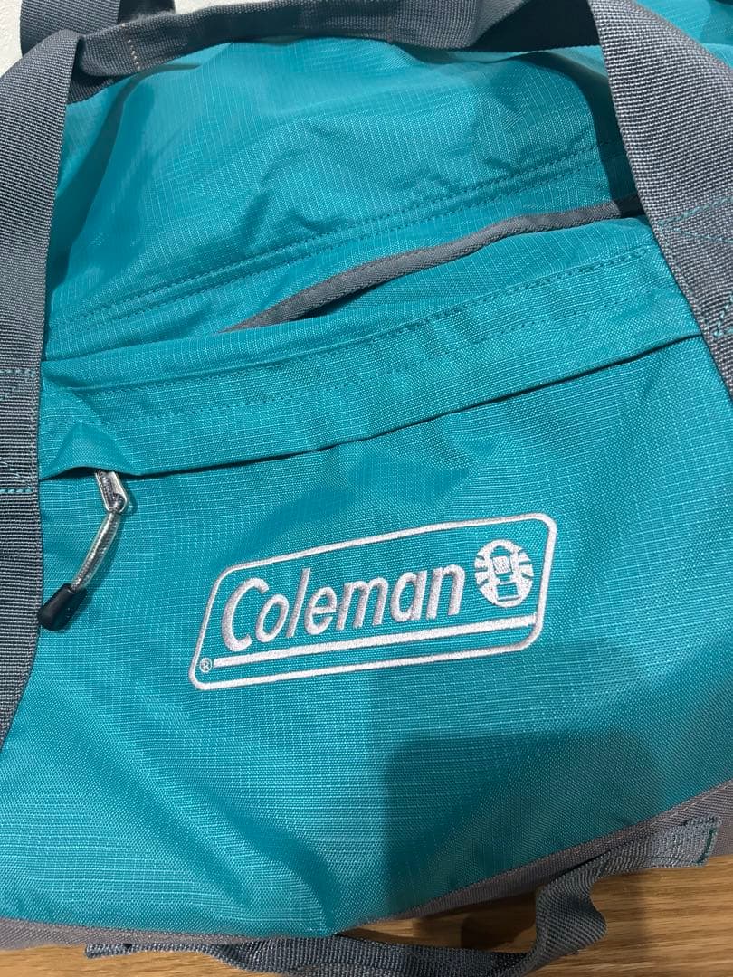 Coleman ボストンバッグ ターコイズ　キャスター付き　旅行　キャンプ